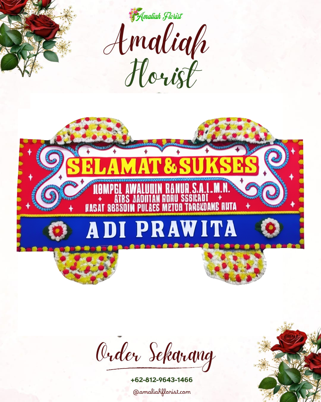 Papan Bunga Ucapan Selamat Lengkong